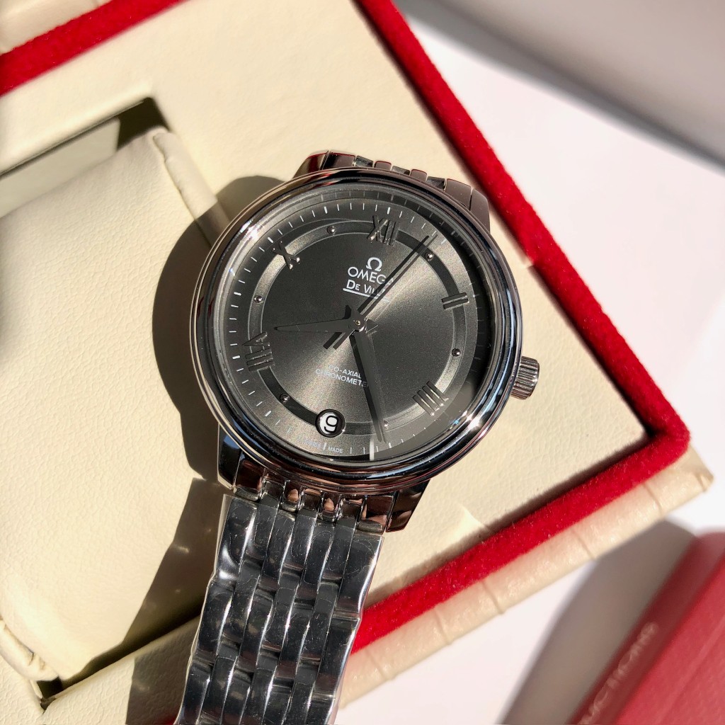 [TOP] OMEGA 32.7 MM De Ville Ladies Mechanical Stainless Steel Watch