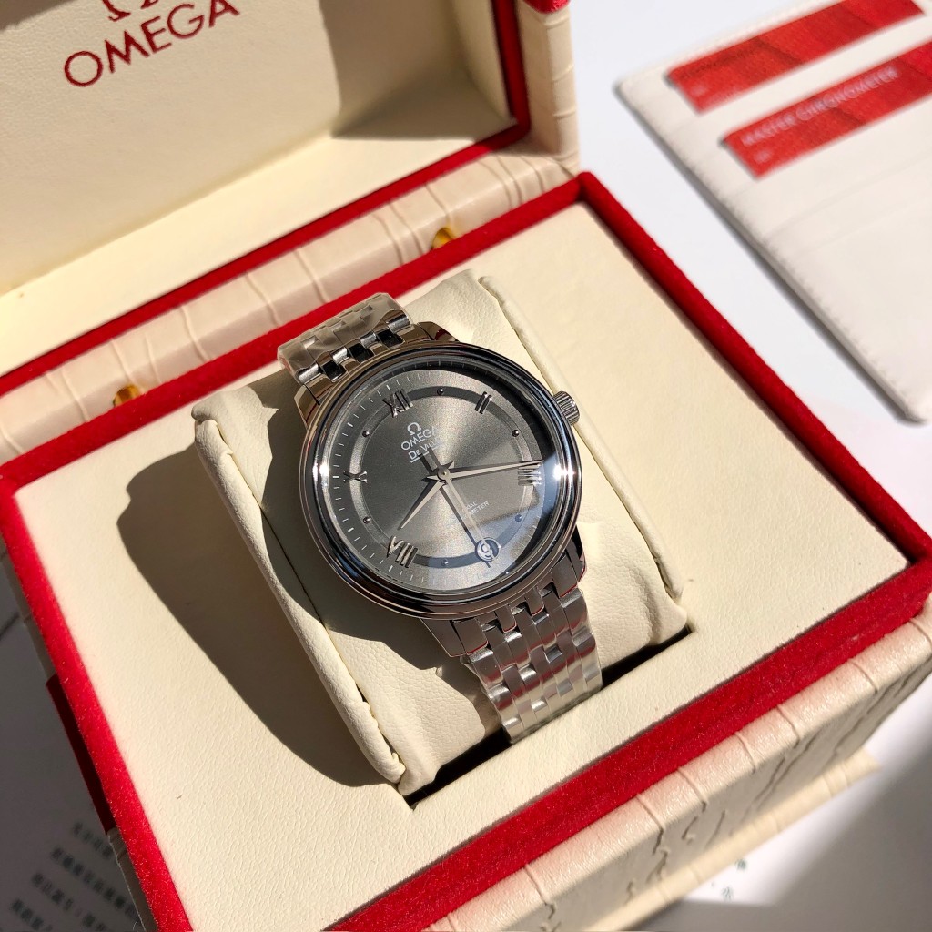 [TOP] OMEGA 32.7 MM De Ville Ladies Mechanical Stainless Steel Watch