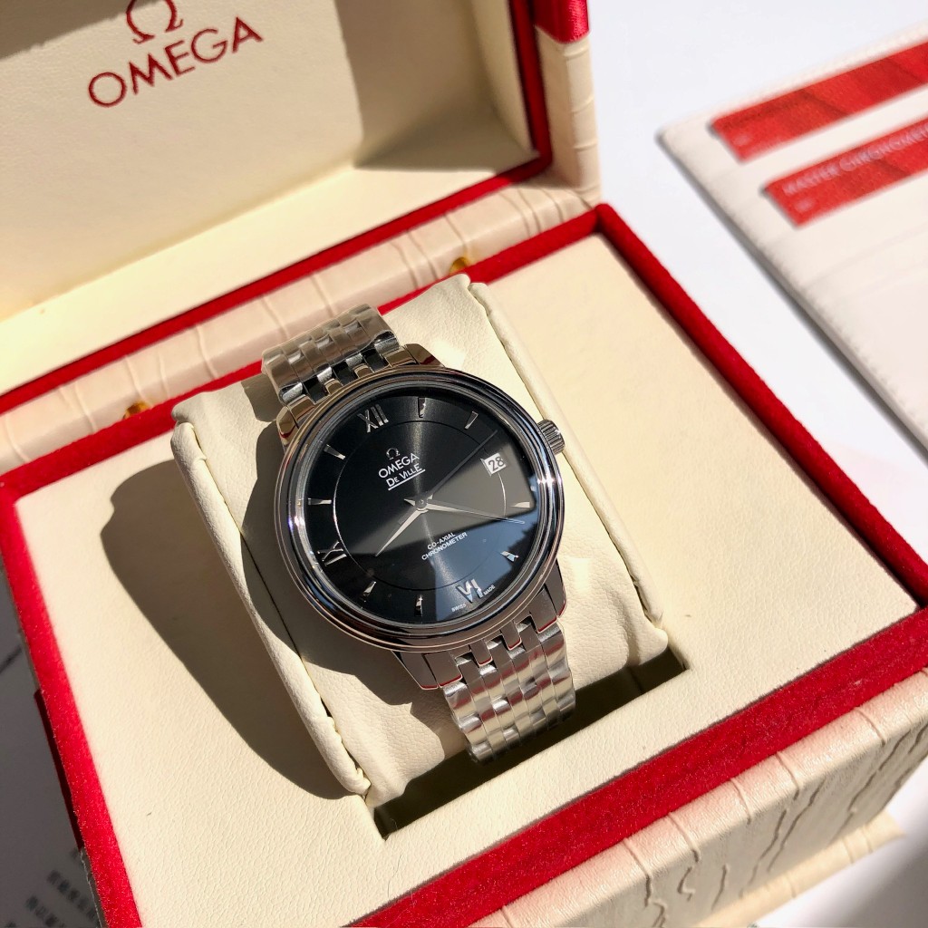 [TOP] OMEGA 32.7 MM De Ville Ladies Mechanical Stainless Steel Watch