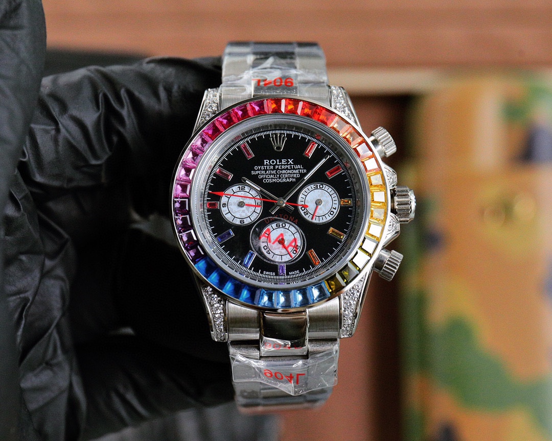 [TOP] ROLEX Daytona Series Automatic Mechanical Stainless Steel Watch - 3 Colors