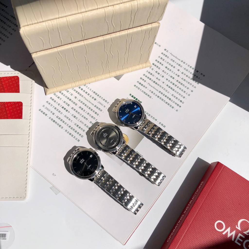 [TOP] OMEGA 32.7 MM De Ville Ladies Mechanical Stainless Steel Watch