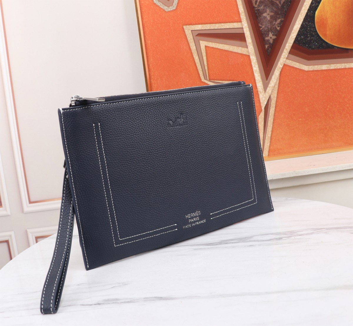 [TOP] HERMES Single Handle Bag Wallet