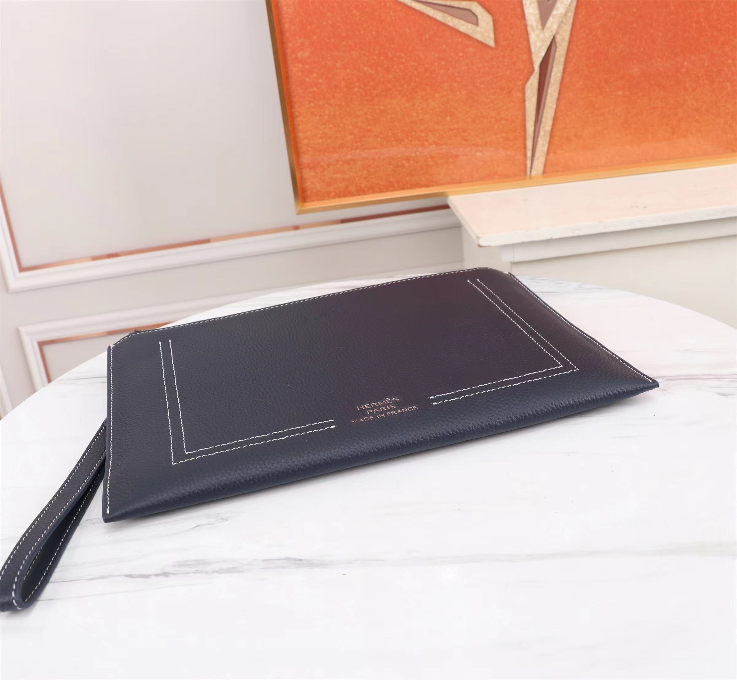 [TOP] HERMES Single Handle Bag Wallet