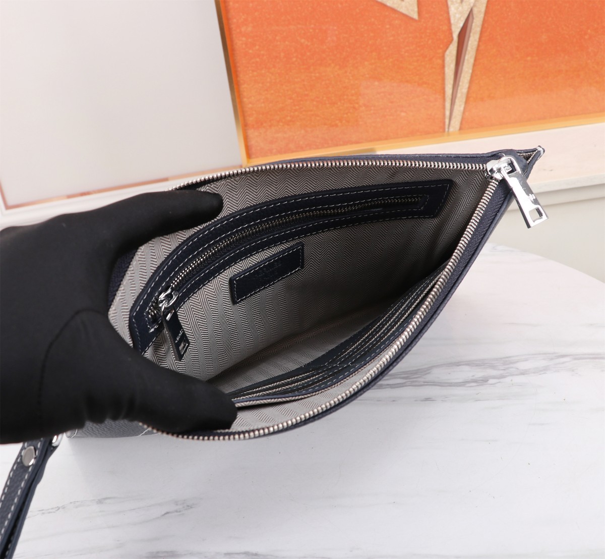 [TOP] HERMES Single Handle Bag Wallet