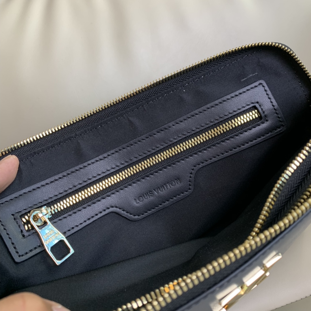 [TOP] Louis Vuitton LV LV Double Zipper Password Lock Imported Top layer Cowhide Handbag