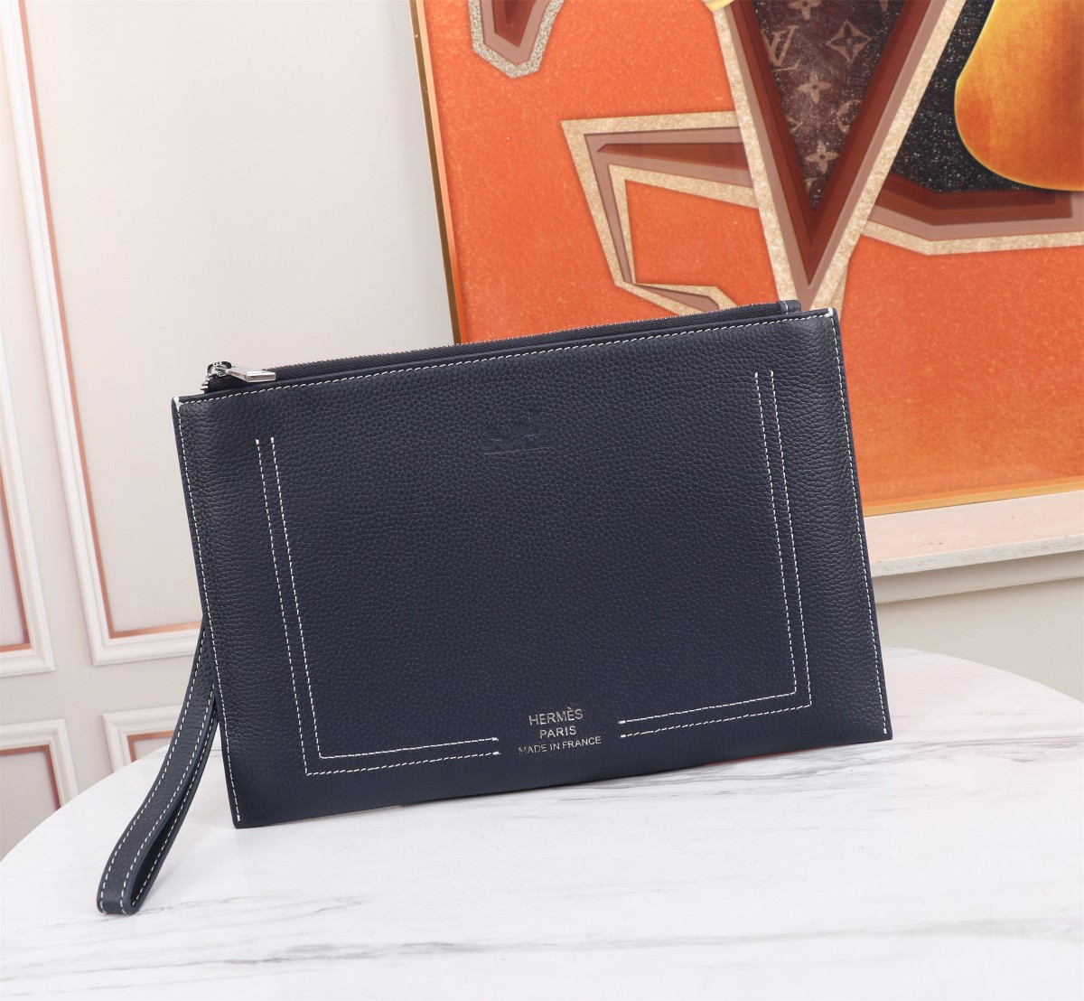 [TOP] HERMES Single Handle Bag Wallet