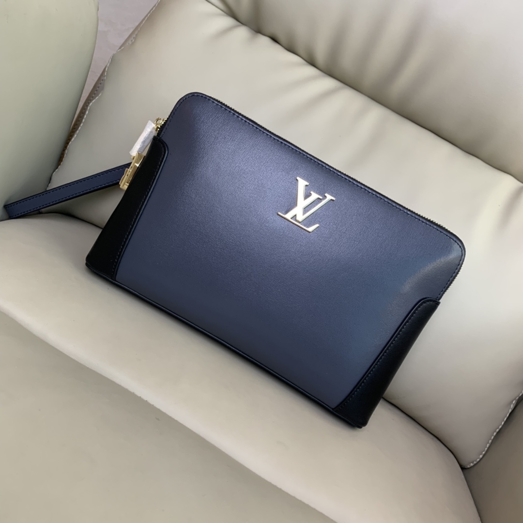 [TOP] Louis Vuitton LV LV Double Zipper Password Lock Imported Top layer Cowhide Handbag