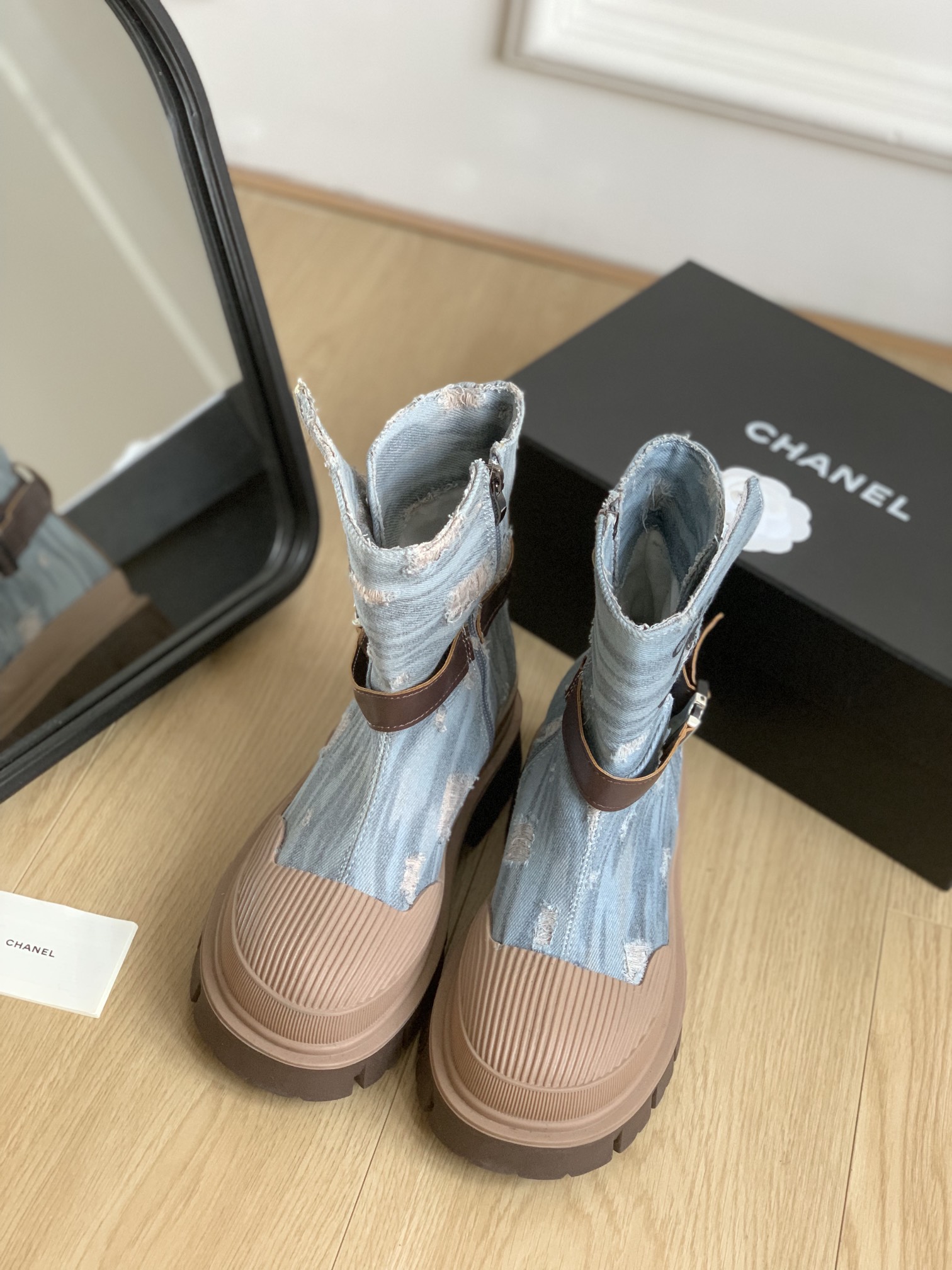 [TOP] CHANEL Canvas Boots - 3 Colors