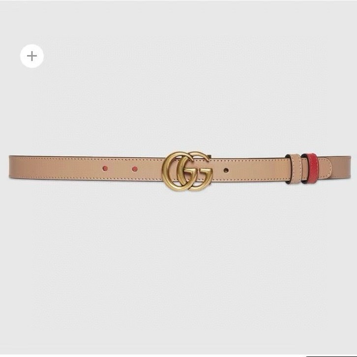 [TOP] GUCCI New Double - Sided Belt - 2CM