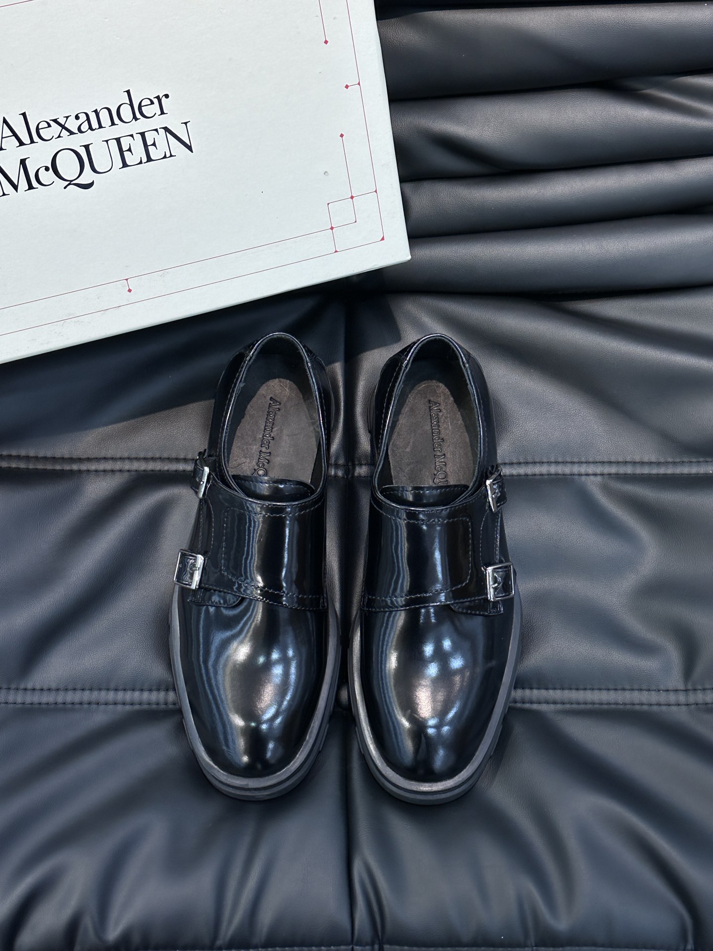 [Top] Alexander McQueen Alexander Men's Leather Shoes - 4 Colour