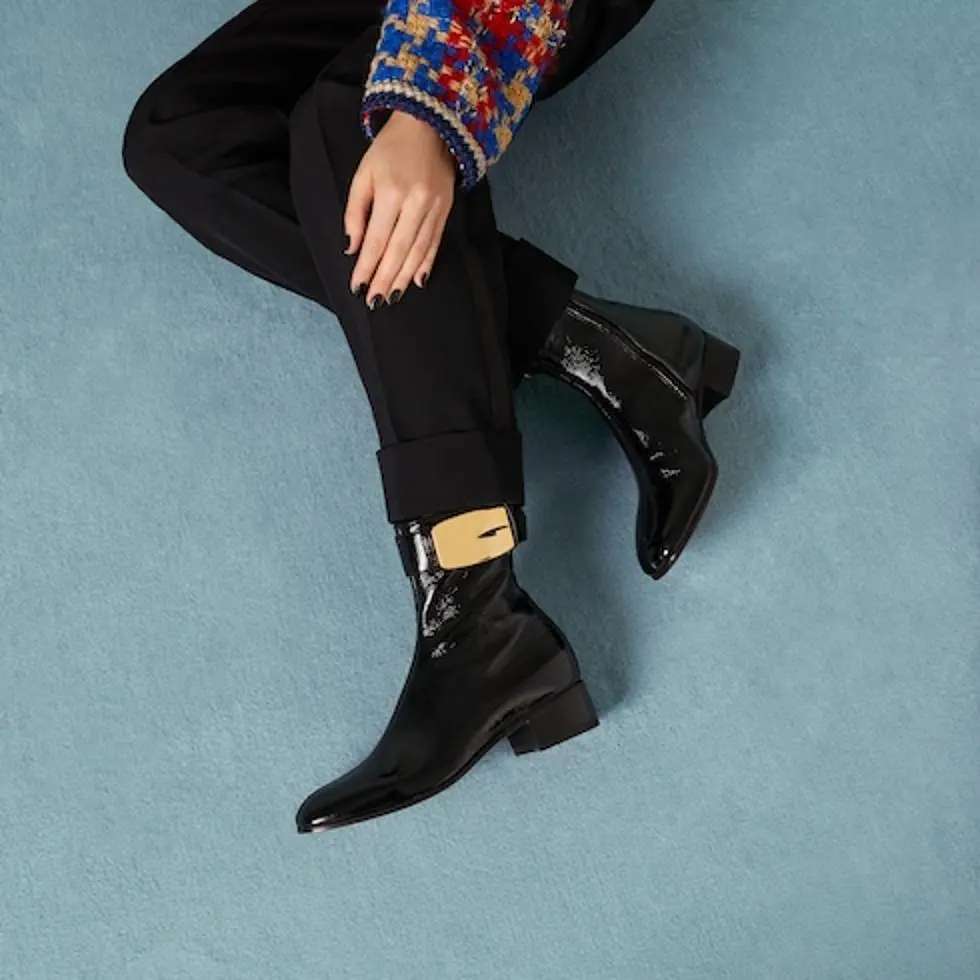 [TOP] GUCCI Cowhide Shoes Boots - Black - 3.5CM