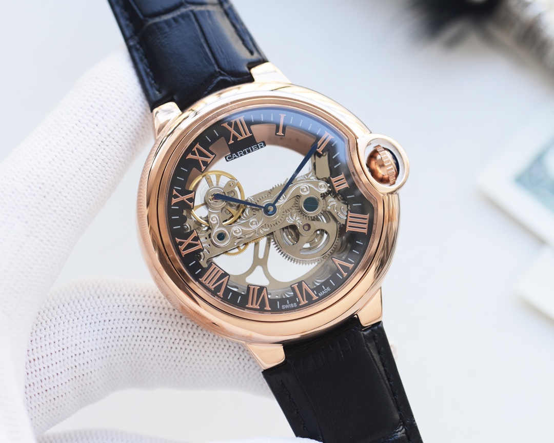 [TOP] Cartier Calfskin Strap 46 mm - 4 Colors