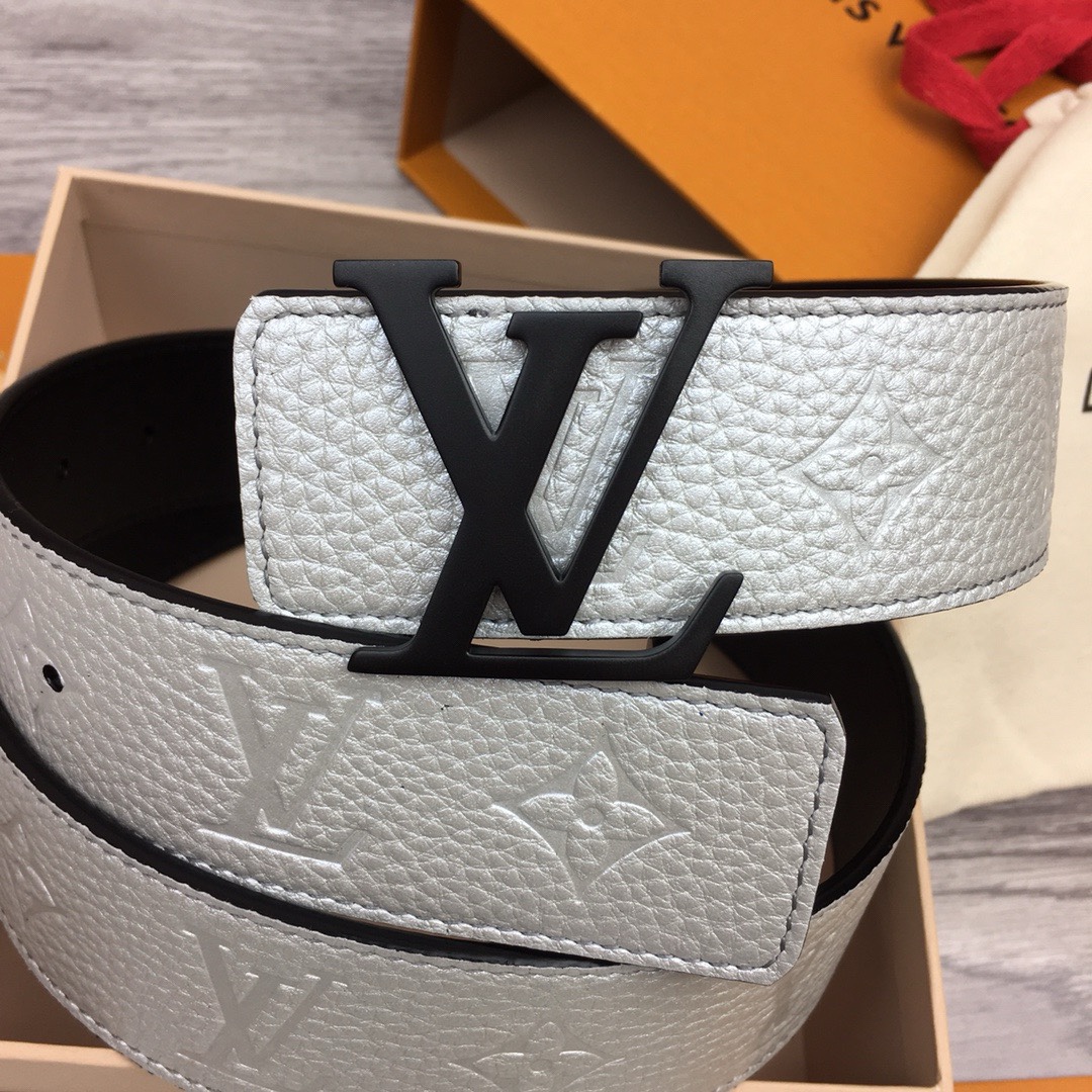 [TOP] Louis Vuitton LV Men's Double-Sided Cowhide Belt - 4CM
