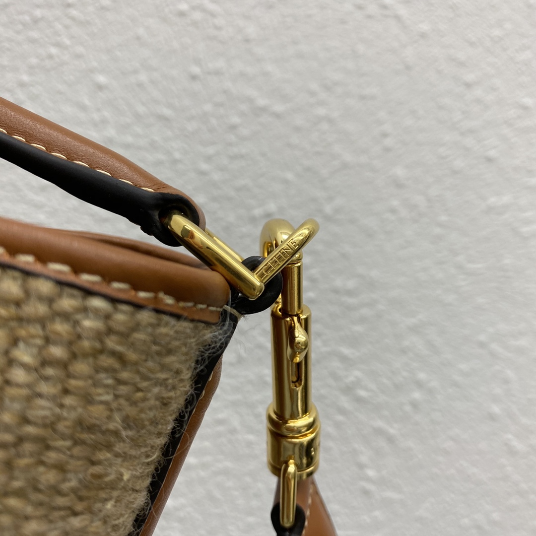 [TOP] CELINE BUCKET 16 Series Bucket Bag - Woven Bag - 29×25×23 cm-- Brown