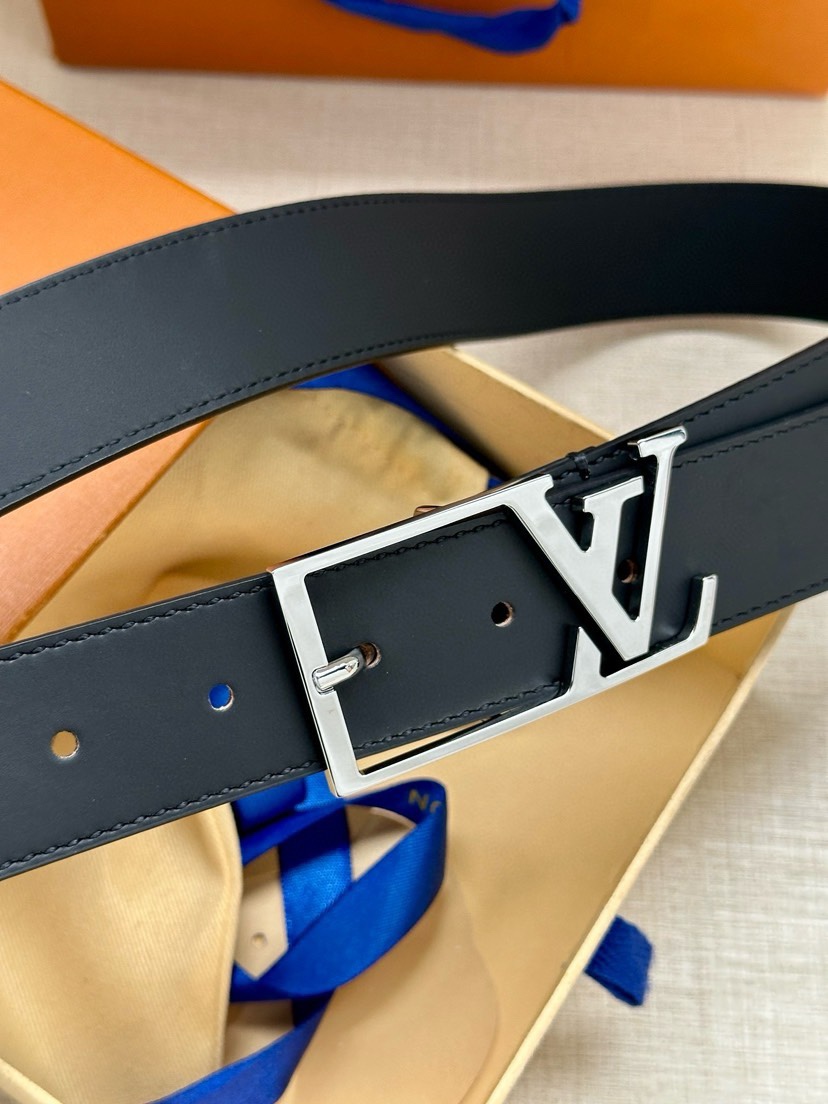 [TOP] Louis Vuitton LV Men's Sheepskin Belts - 3.5CM