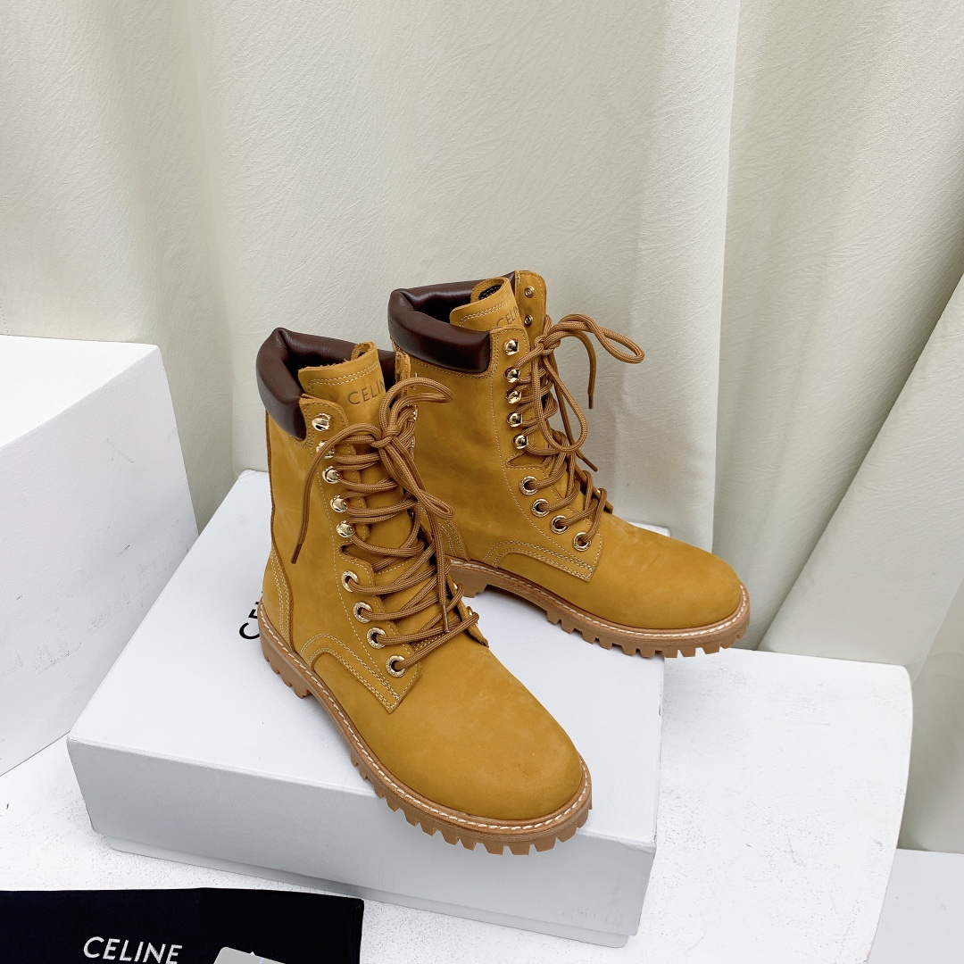 [TOP] CELINE Bumblebee Martin Boots Boots