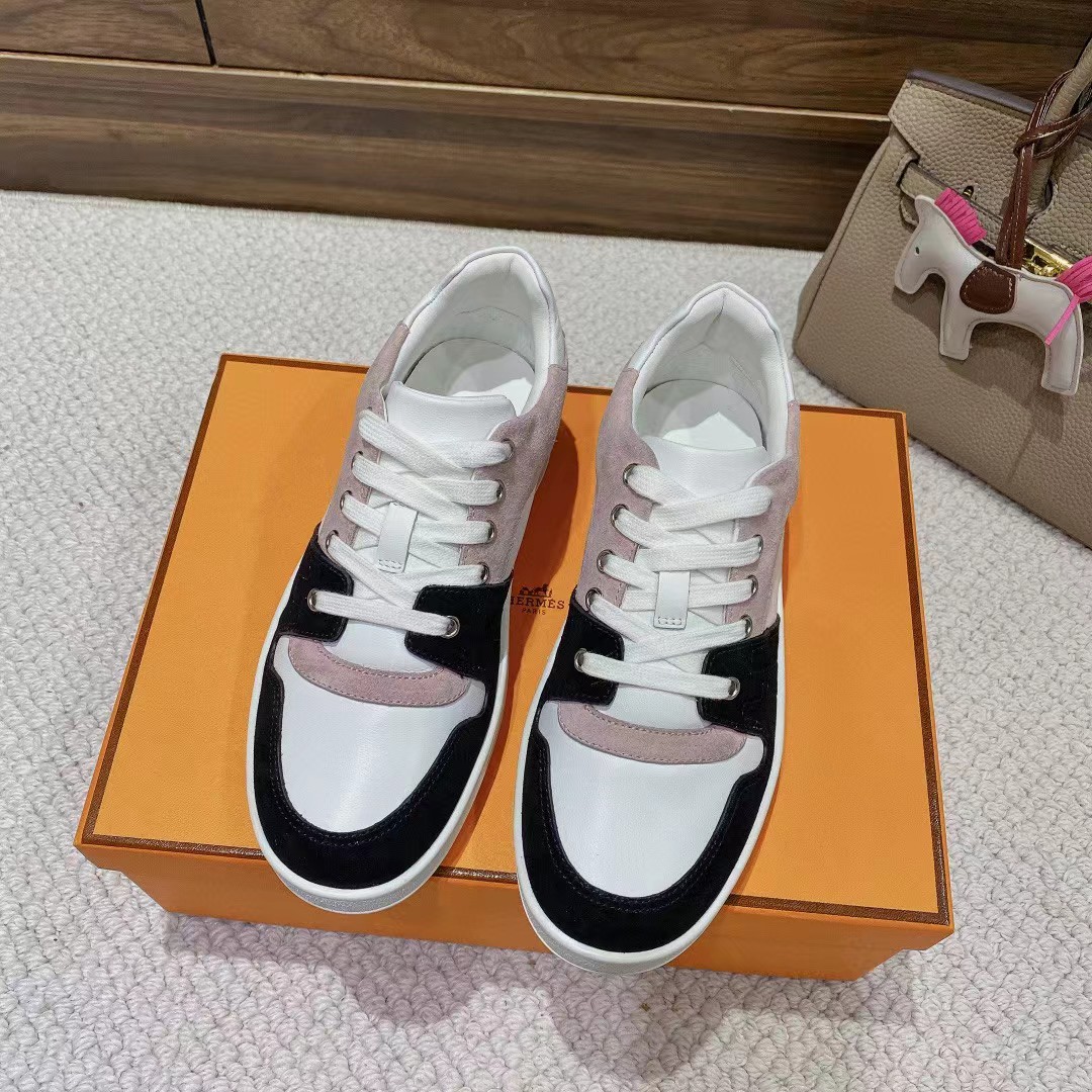 [TOP] HERMES Mixed Colors Sneakers