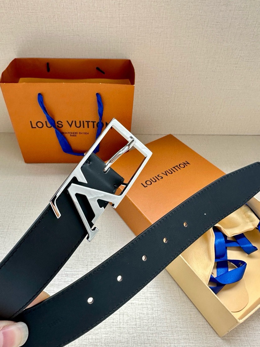 [TOP] Louis Vuitton LV Men's Sheepskin Belts - 3.5CM