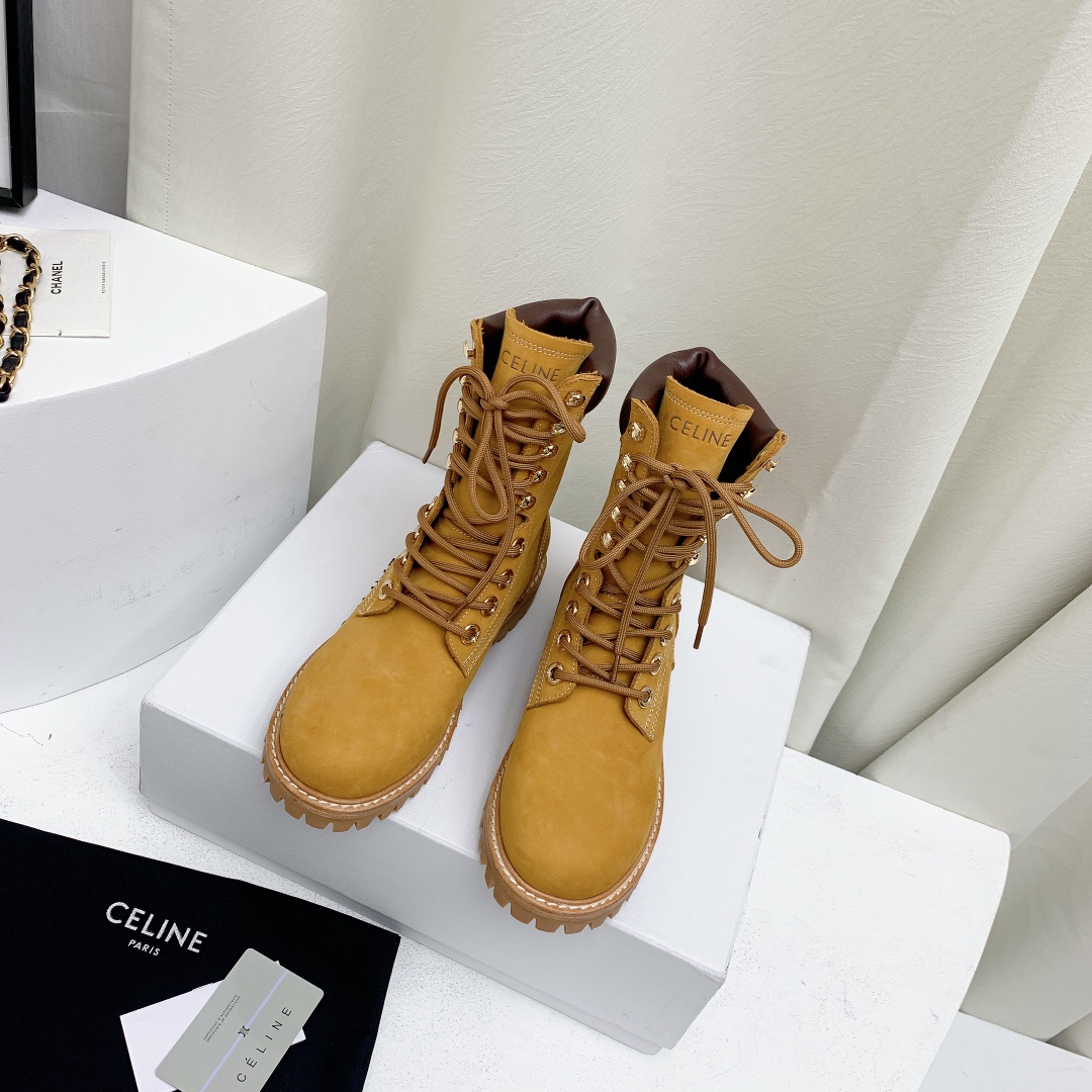 [TOP] CELINE Bumblebee Martin Boots Boots