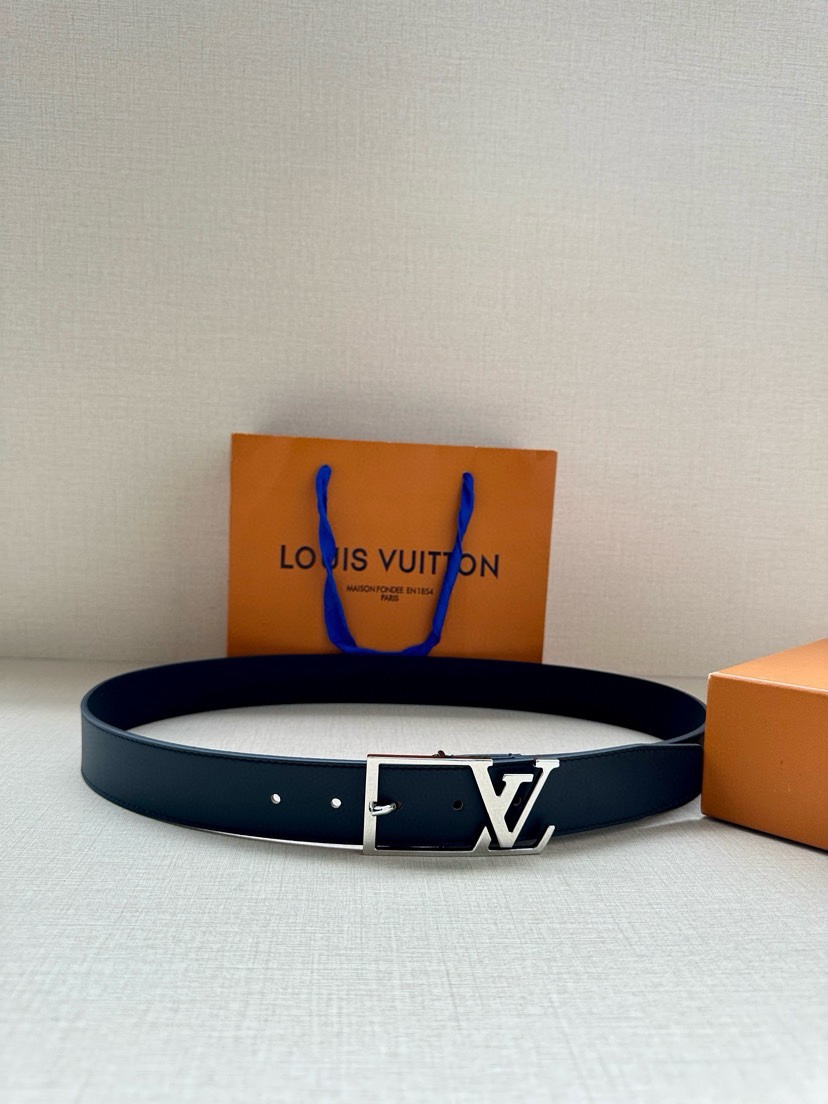 [TOP] Louis Vuitton LV Men's Sheepskin Belts - 3.5CM