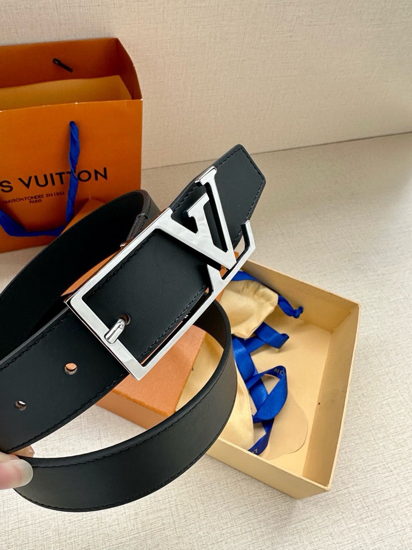 [TOP] Louis Vuitton LV Men's Sheepskin Belts - 3.5CM