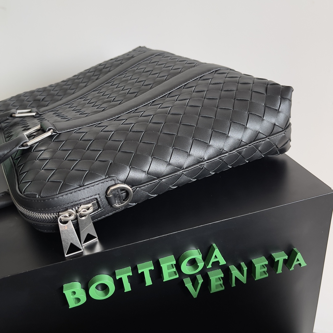 [TOP] Bottega Veneta BV Men's Briefcase Bag 39x30.5x11cm - Black