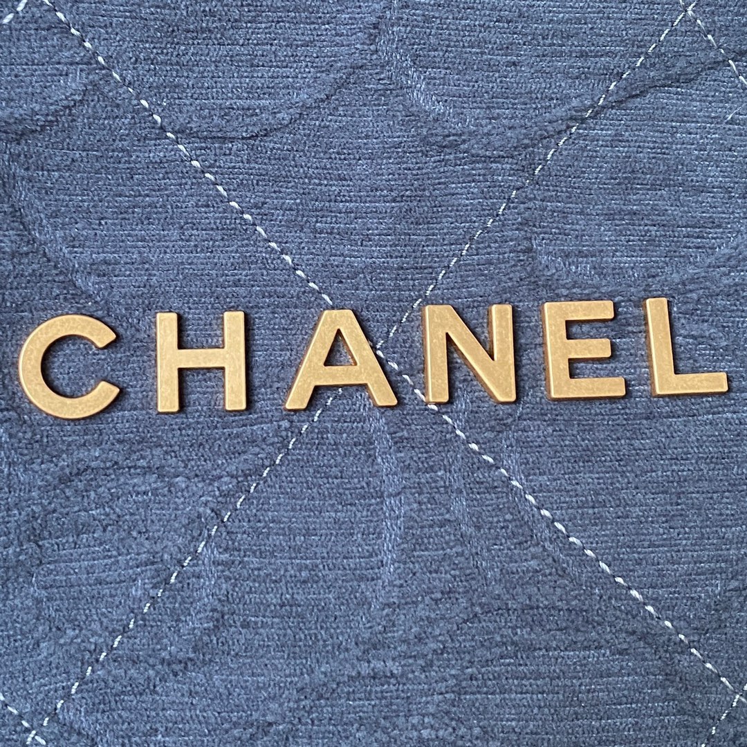 [TOP] CHANEL 22 Shopping Bag 35x37x7cm - Blue