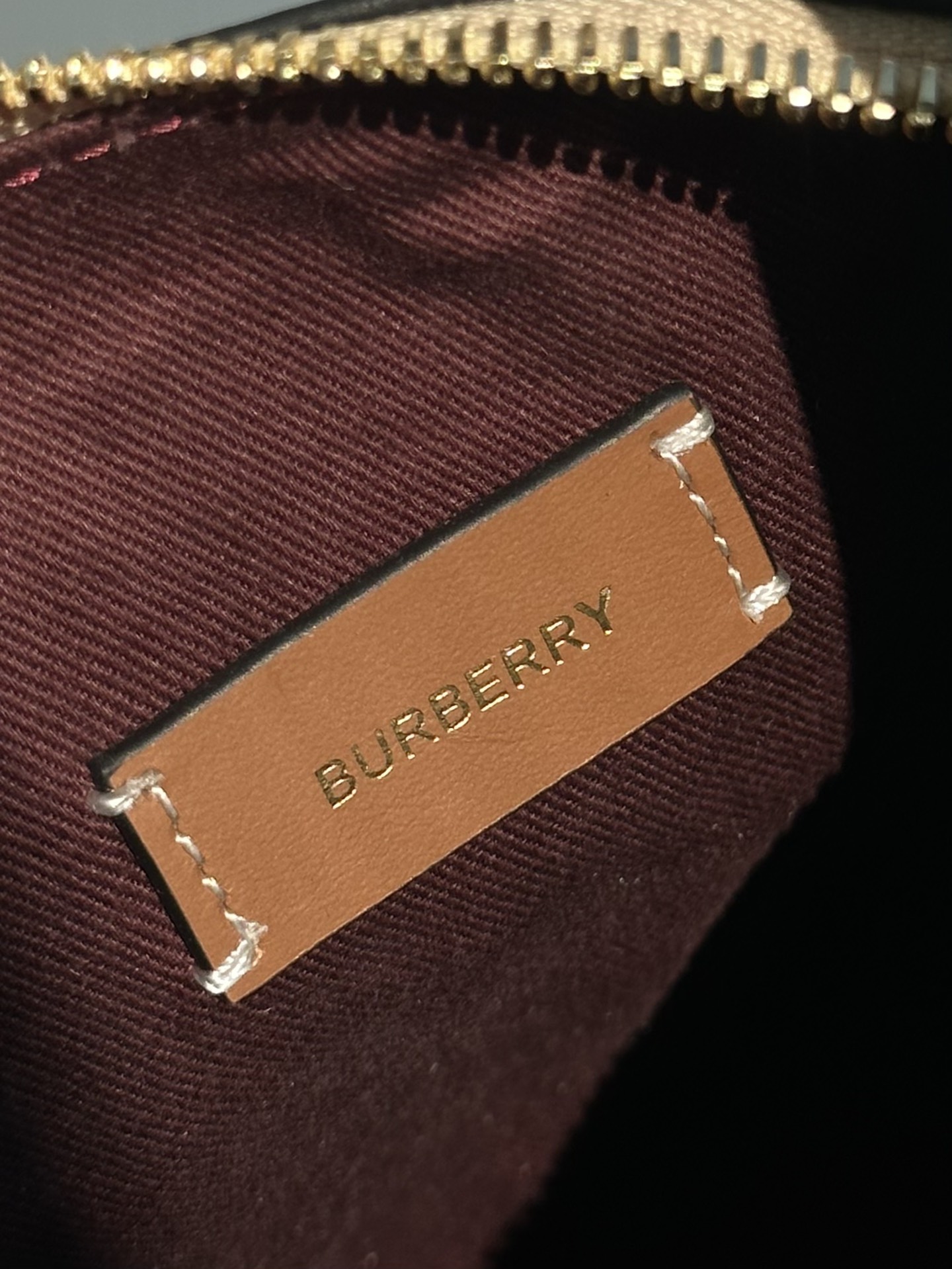 [TOP] BURBERRY Checker Pattern Patchwork B ottom Layer Calf Leather Note Bags- 17x15.5x24.5cm - Beige