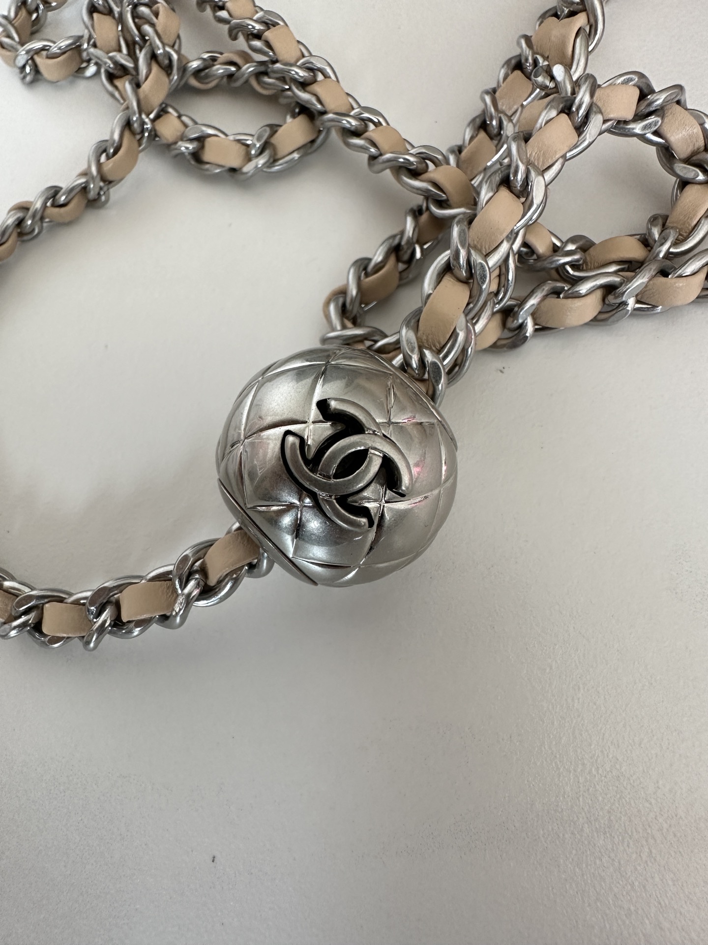 [TOP] CHANEL Classic Flap Bag Lambskin 18 CM - Apricot