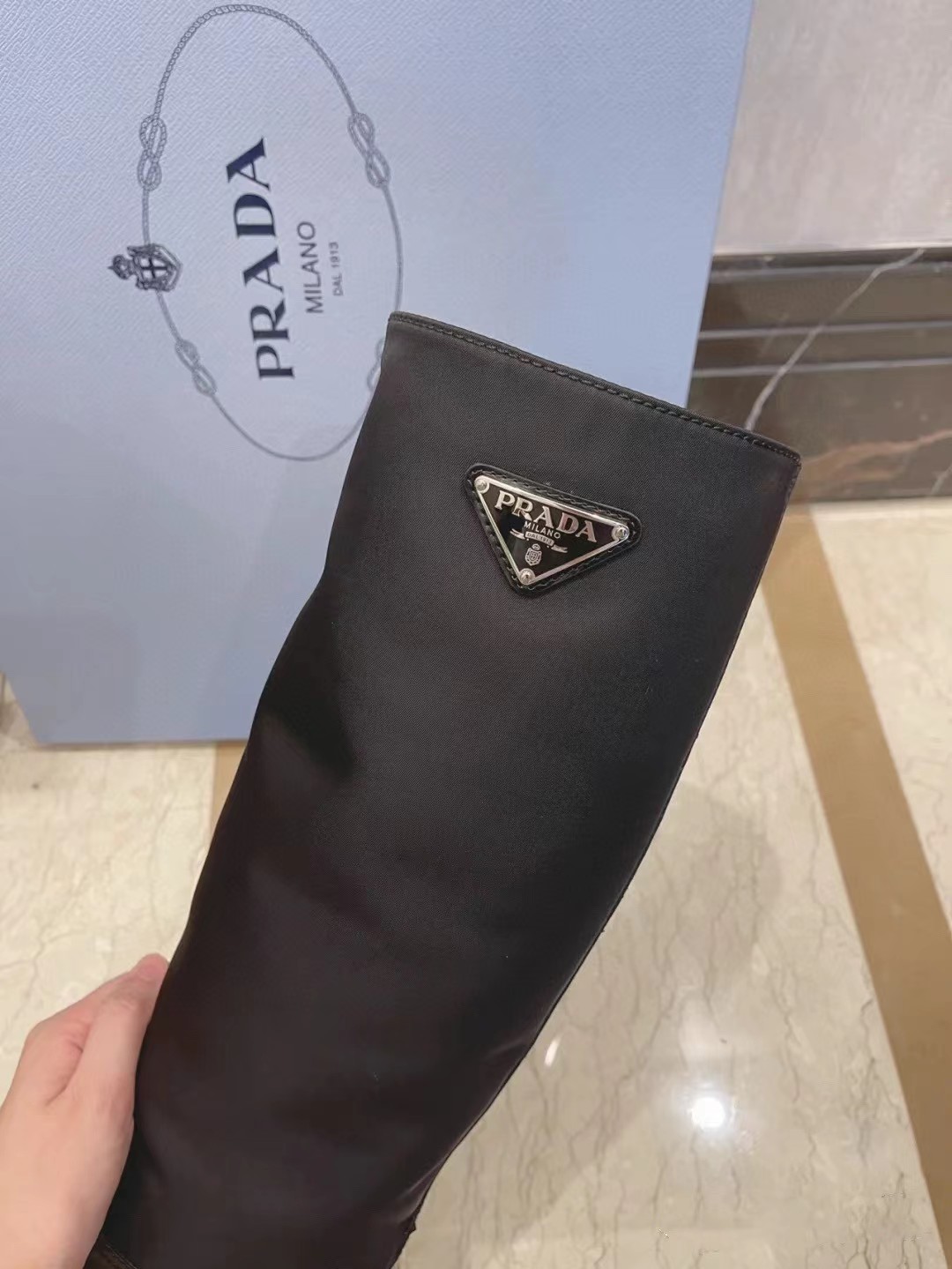 [TOP] PRADA Long Boots - Black