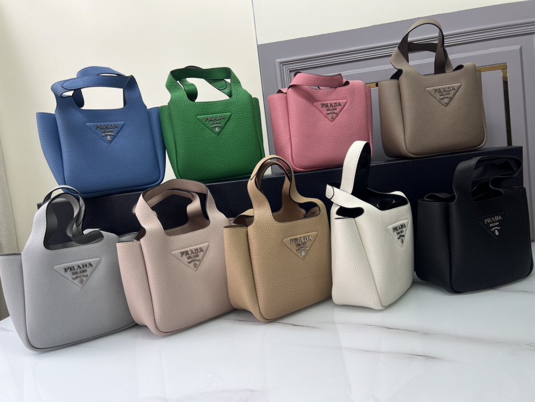 [TOP] PRADA Cowhide Handbag/Tote Bag - 15.5×18×10cm - 9 Colors