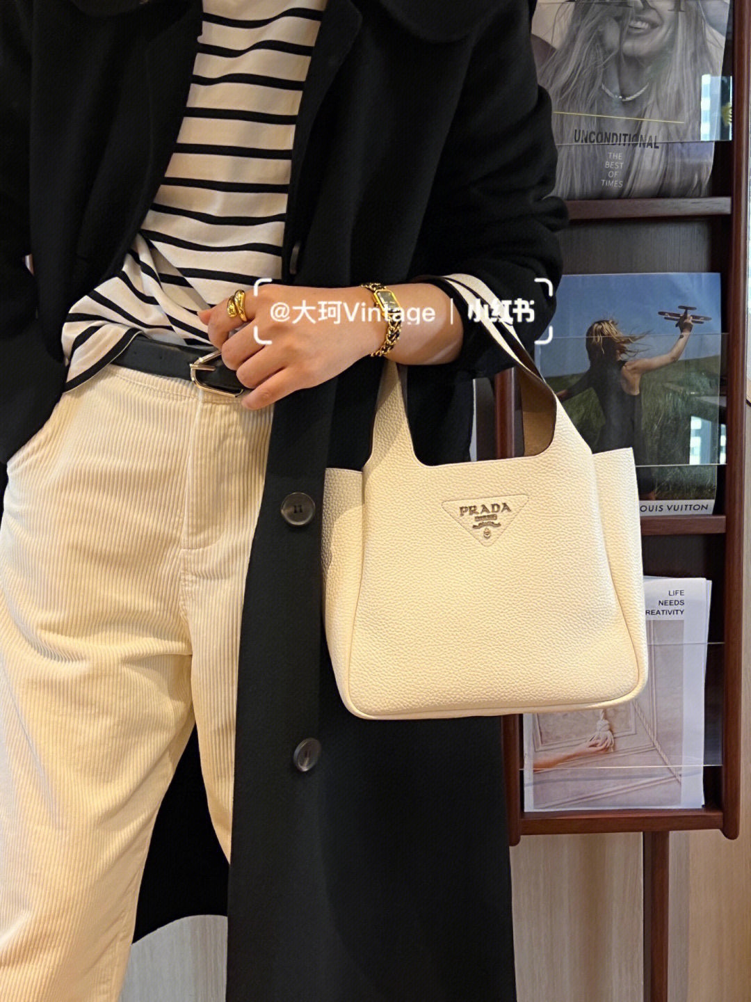 [TOP] PRADA Cowhide Handbag/Tote Bag - 25×21.5×14cm - 3 Colors