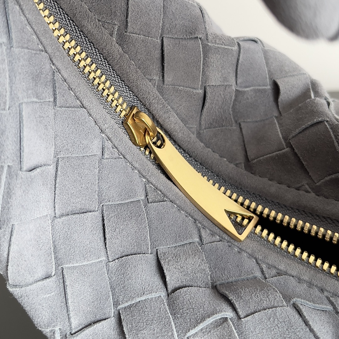 [TOP] Bottega Veneta BV Jodie Bag Lamskin Suede 23x15x5cm - Gray