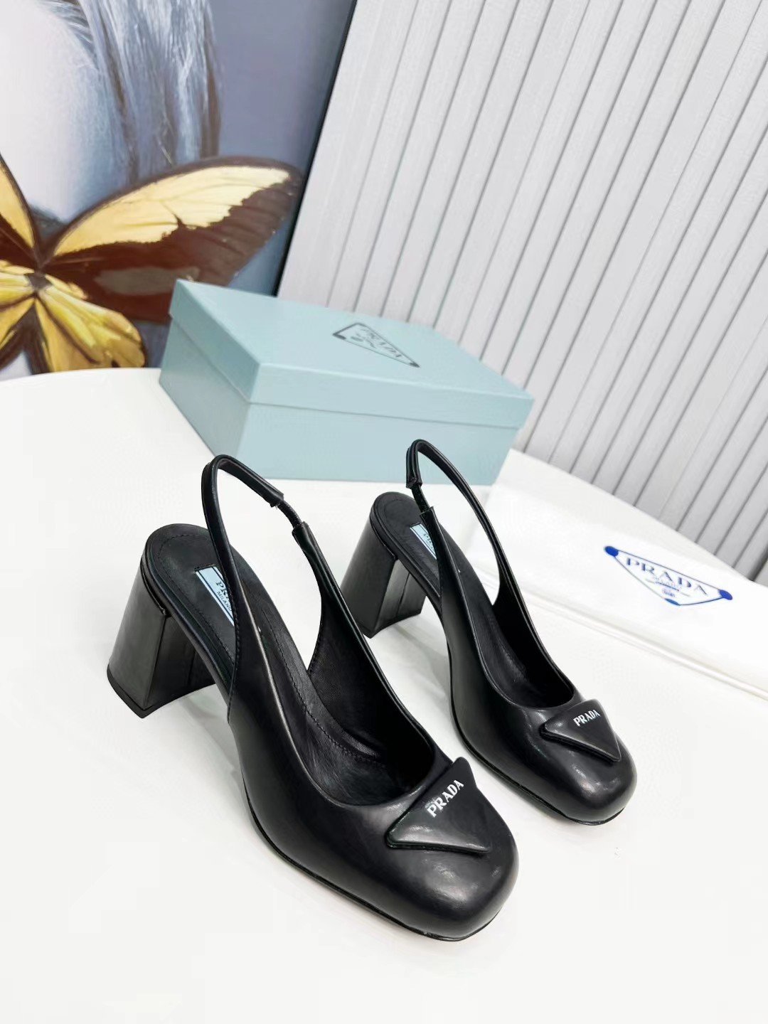[TOP] PRADA Mules  - Black