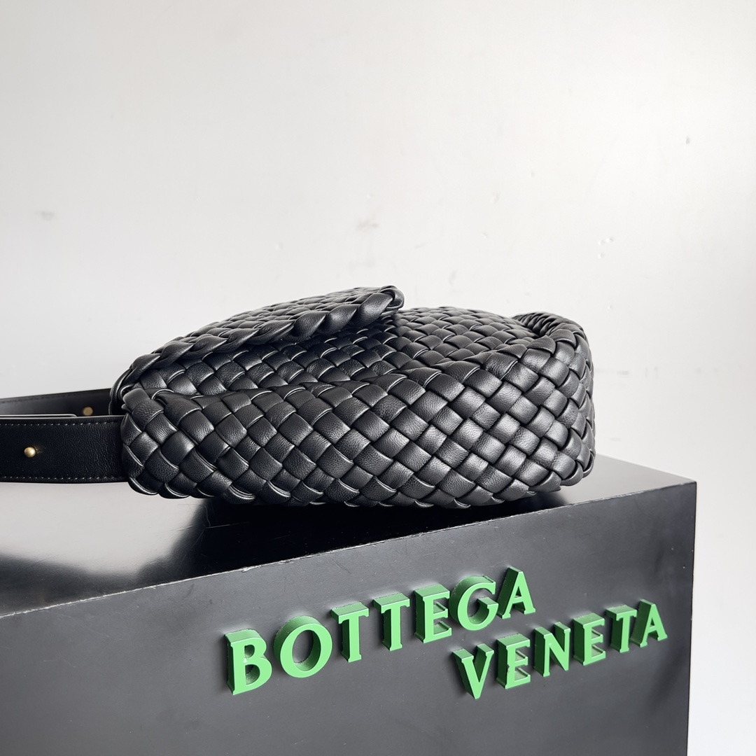 [TOP] Bottega Veneta BV Classic Braided Cabat Bag 26x22.5x13cm - Black