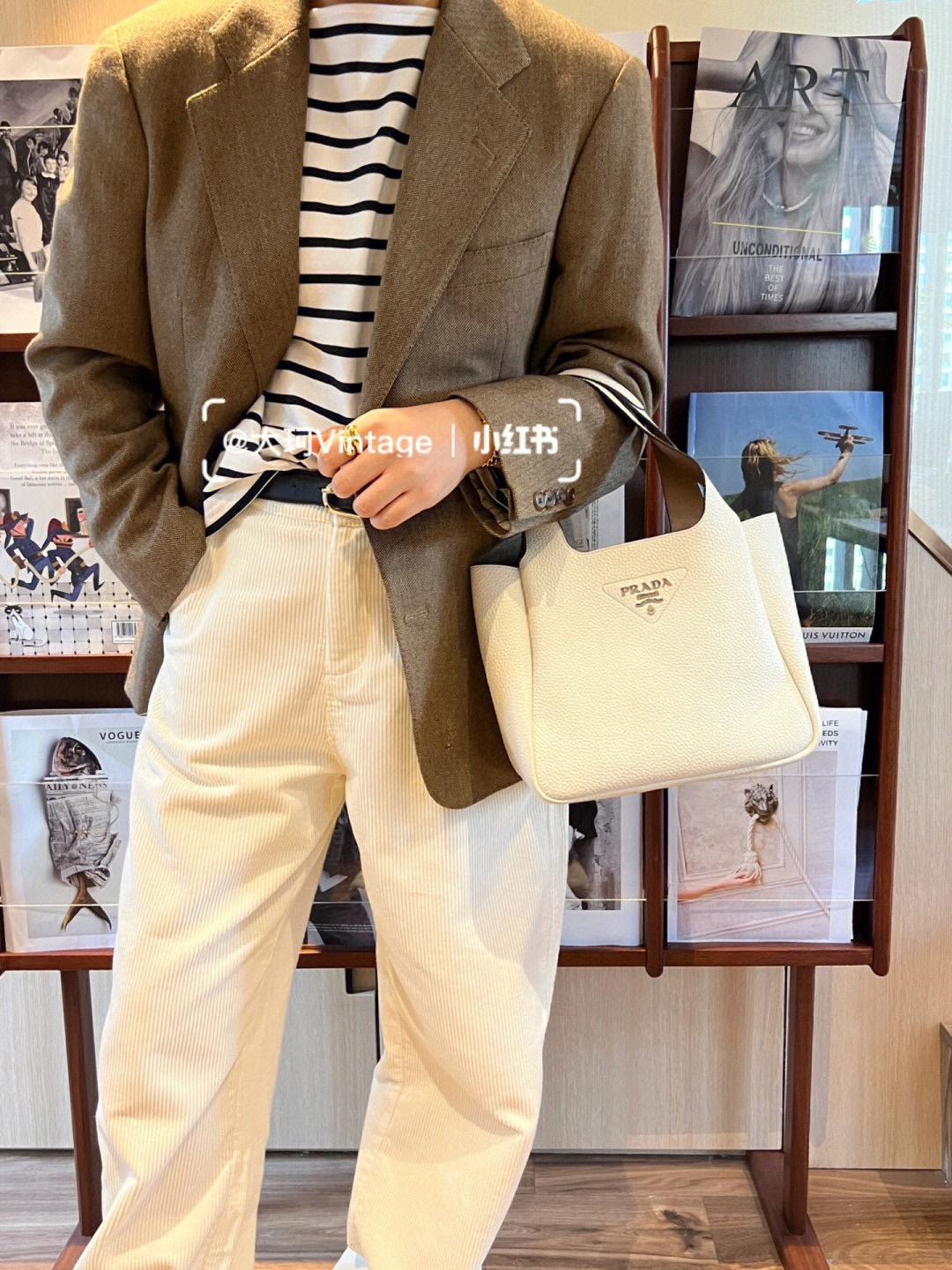 [TOP] PRADA Cowhide Handbag/Tote Bag - 25×21.5×14cm - 3 Colors