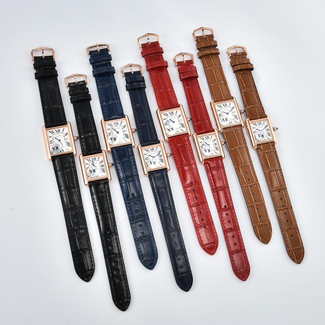 [TOP] Cartier Tank Watches  - 4 Colors