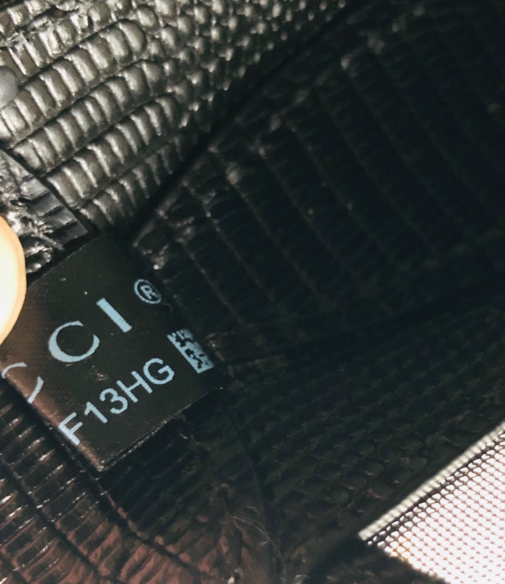 [TOP] GUCCI Jackie 1961 Tote Bag Diamond with Lizard Skin Mini 19x13x3cm - Black