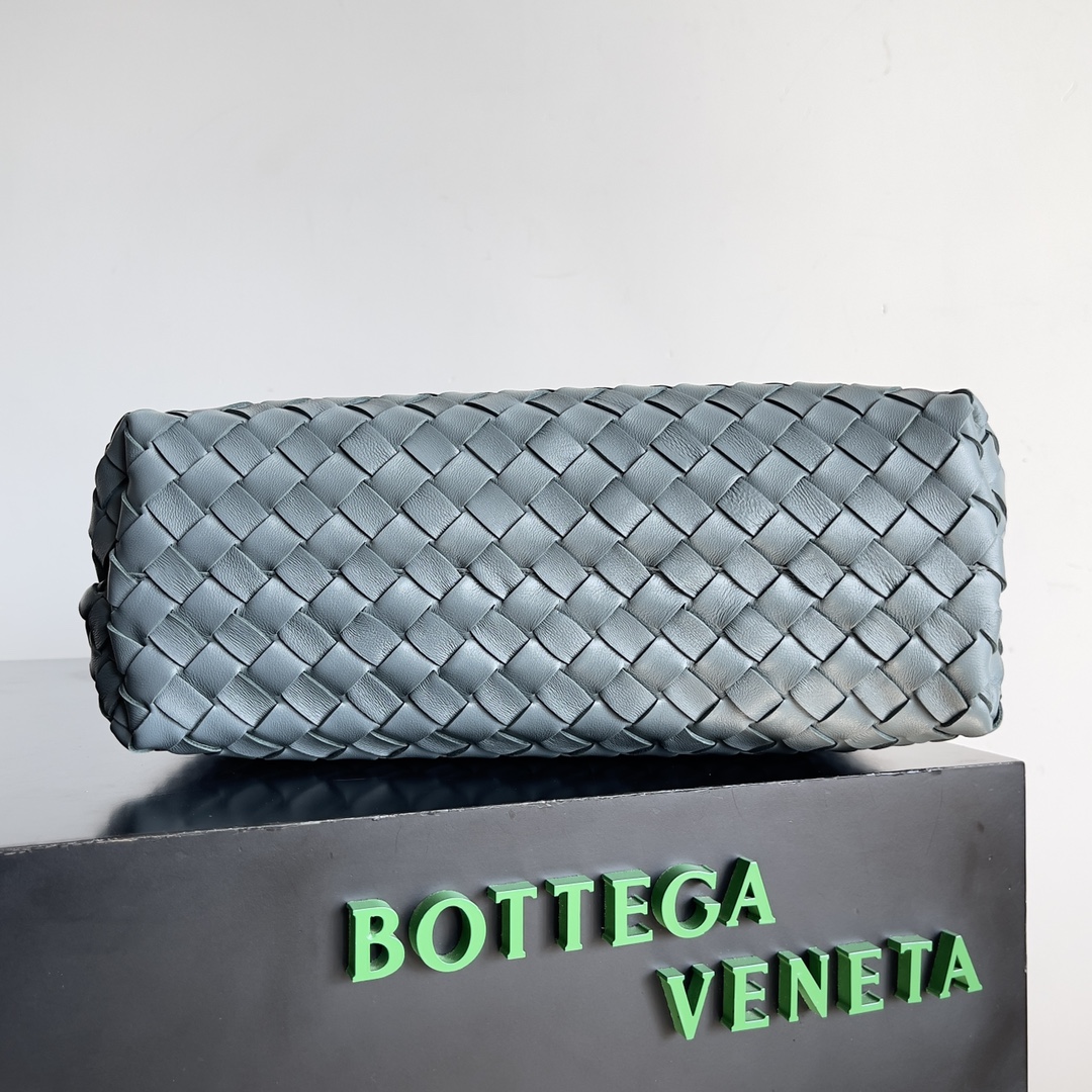 [TOP] Bottega Veneta BV Andiamo Bags Woven Handbags Lambskin 32x24x12 cm - Blue