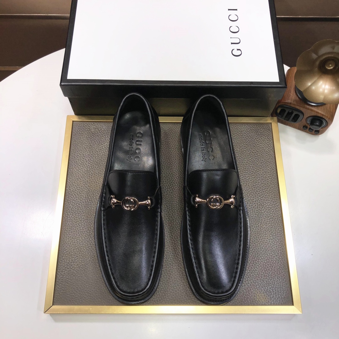 [TOP] GUCCI Men's Business Leather Shoes - 2 Colors