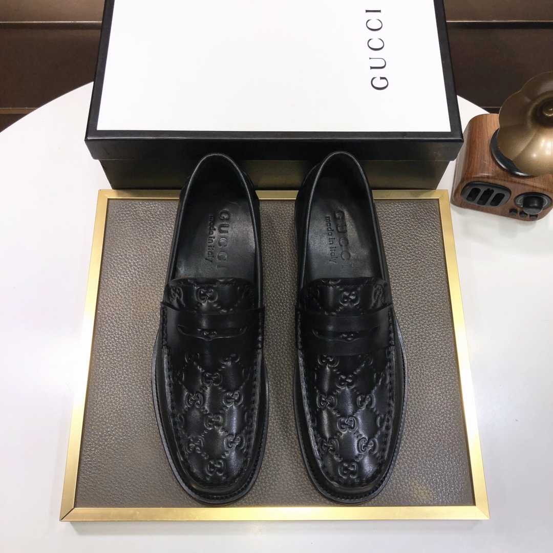 [TOP] GUCCI Men's Business Leather Shoes - 2 Colors