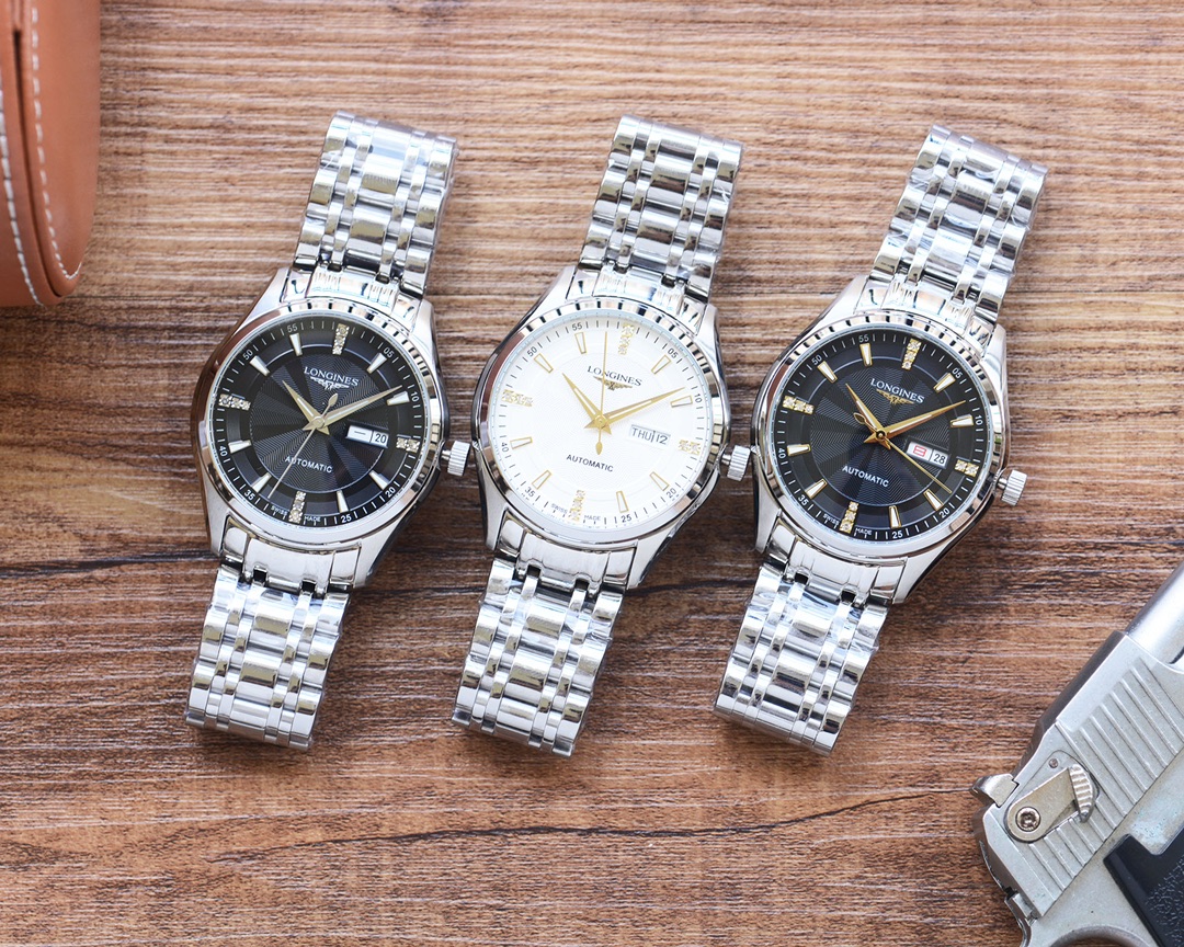 [TOP] LONGINES Sapphire Glass Stainless Steel Watch 41mm  - 3 Colors