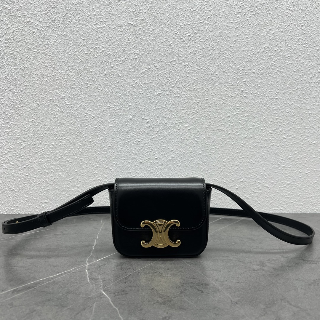 [TOP] CELINE Mini Square Bag Triomphe 11×4×8cm - 2 Color