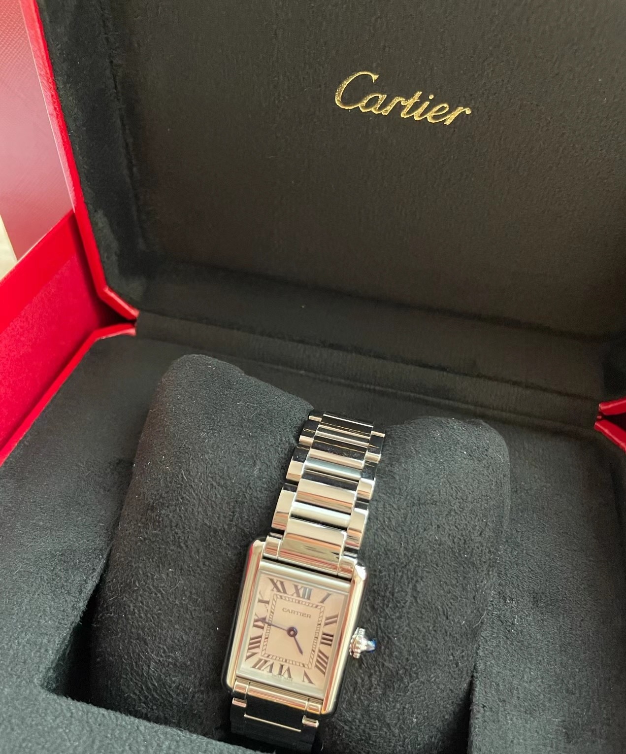 [TOP] Cartier Kadiya Tank Tant Must Watch - Silver
