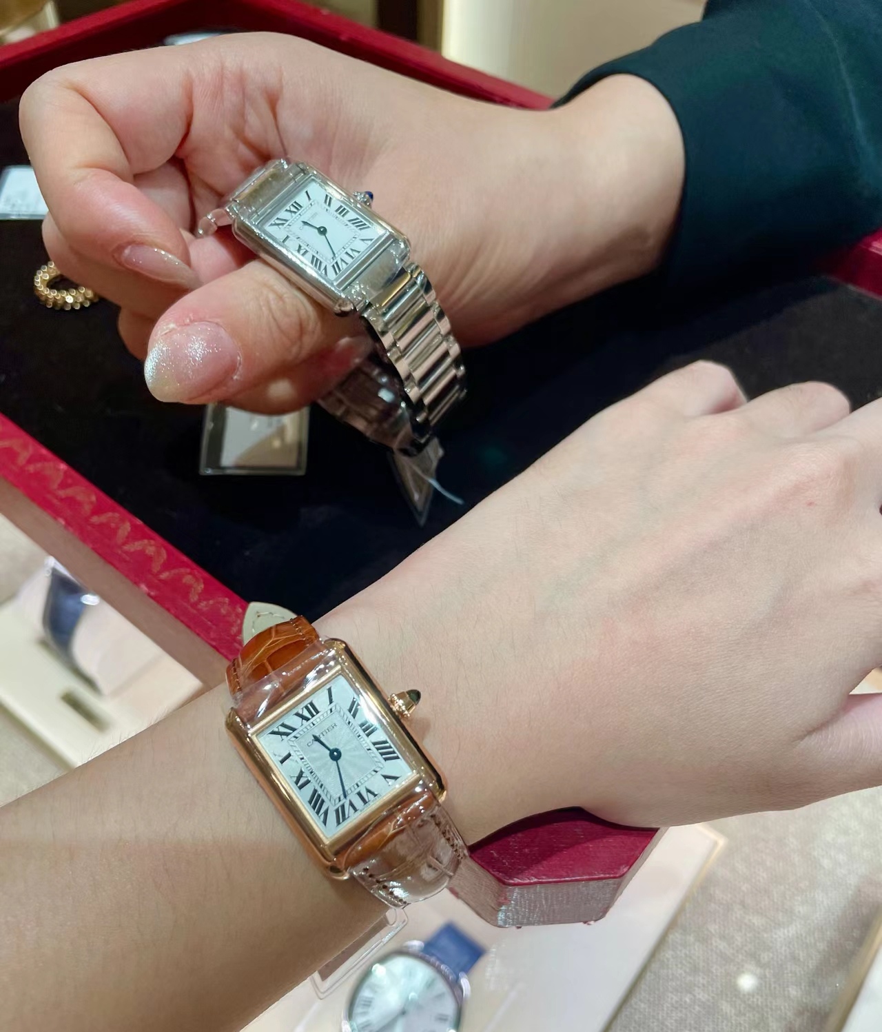 [TOP] Cartier Kadiya Tank Tant Must Watch - Silver