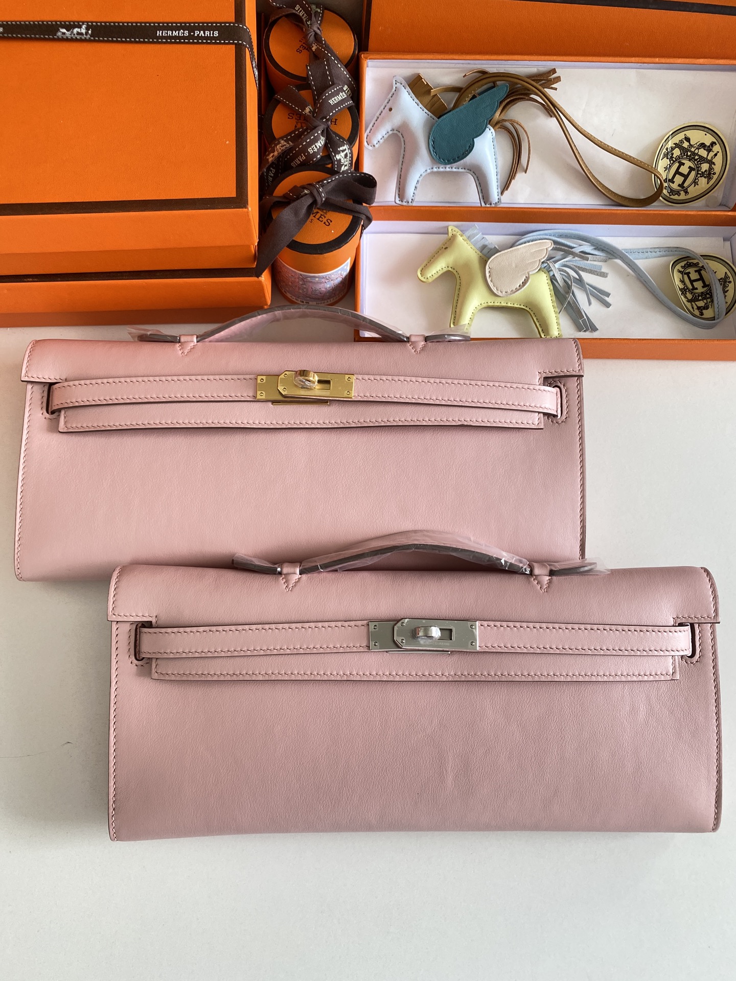 [TOP] HERMES Kelly Cut Epsom 31CM - Pink - GHW&SHW