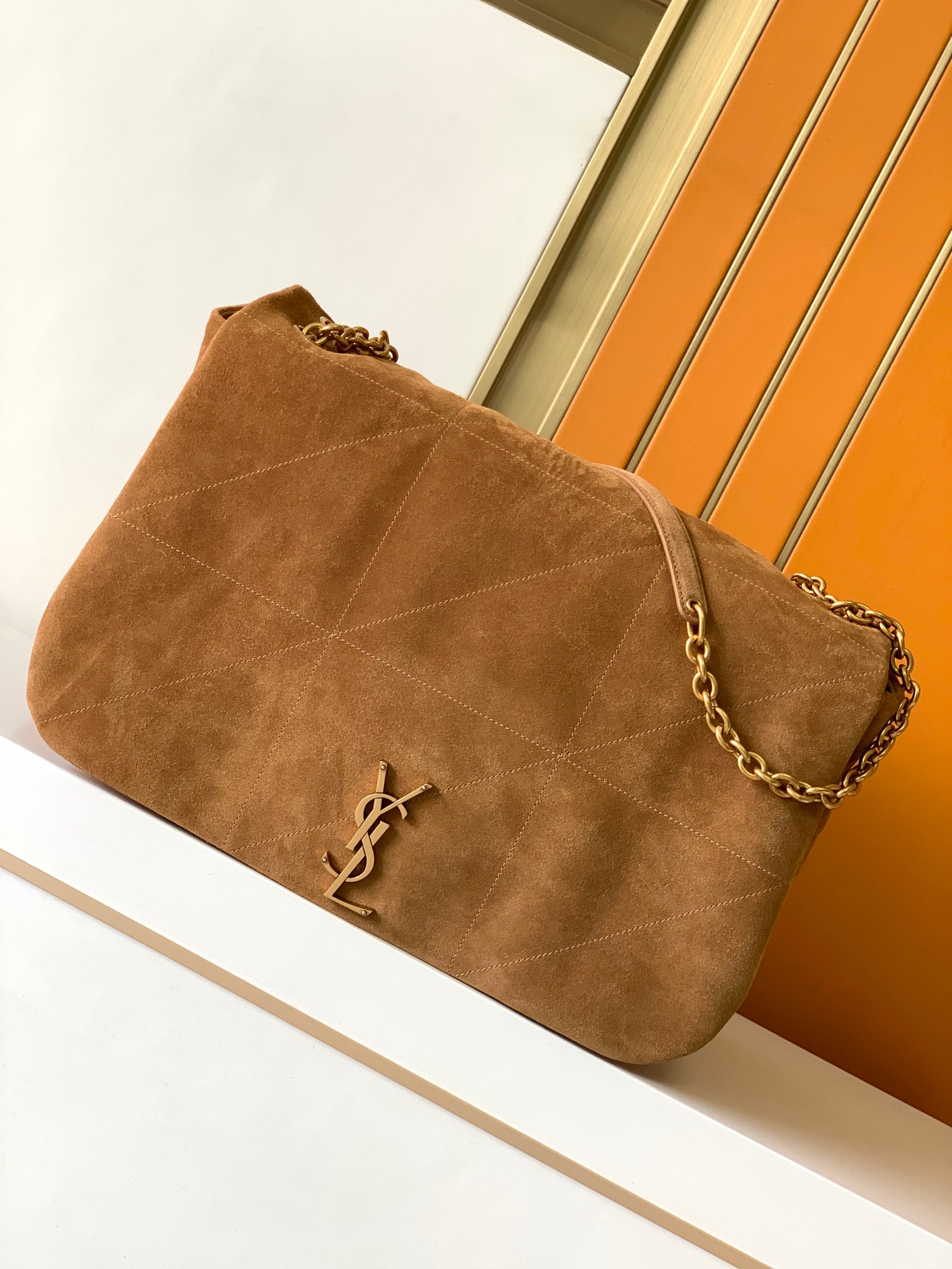 [TOP] Yves Saint Laurent YSL JAMIE Bag - Brown & GHW - 2 Size