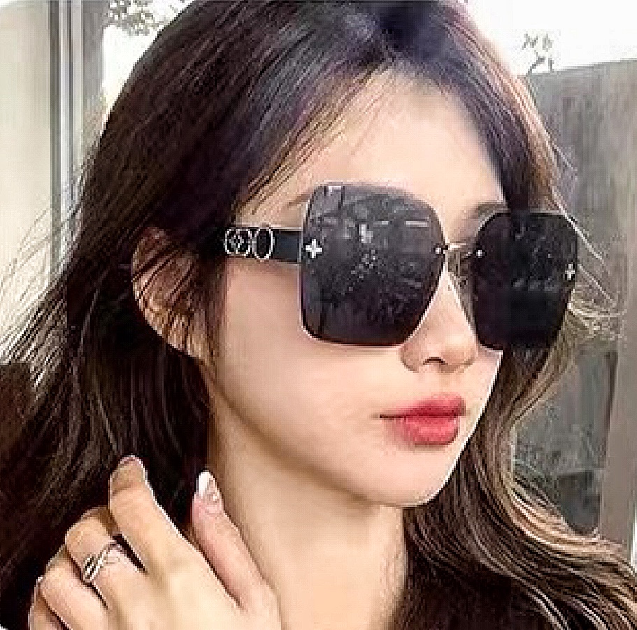 [TOP] Louis Vuitton LV Women's Square Sunglasses for driving  - 4 Colors