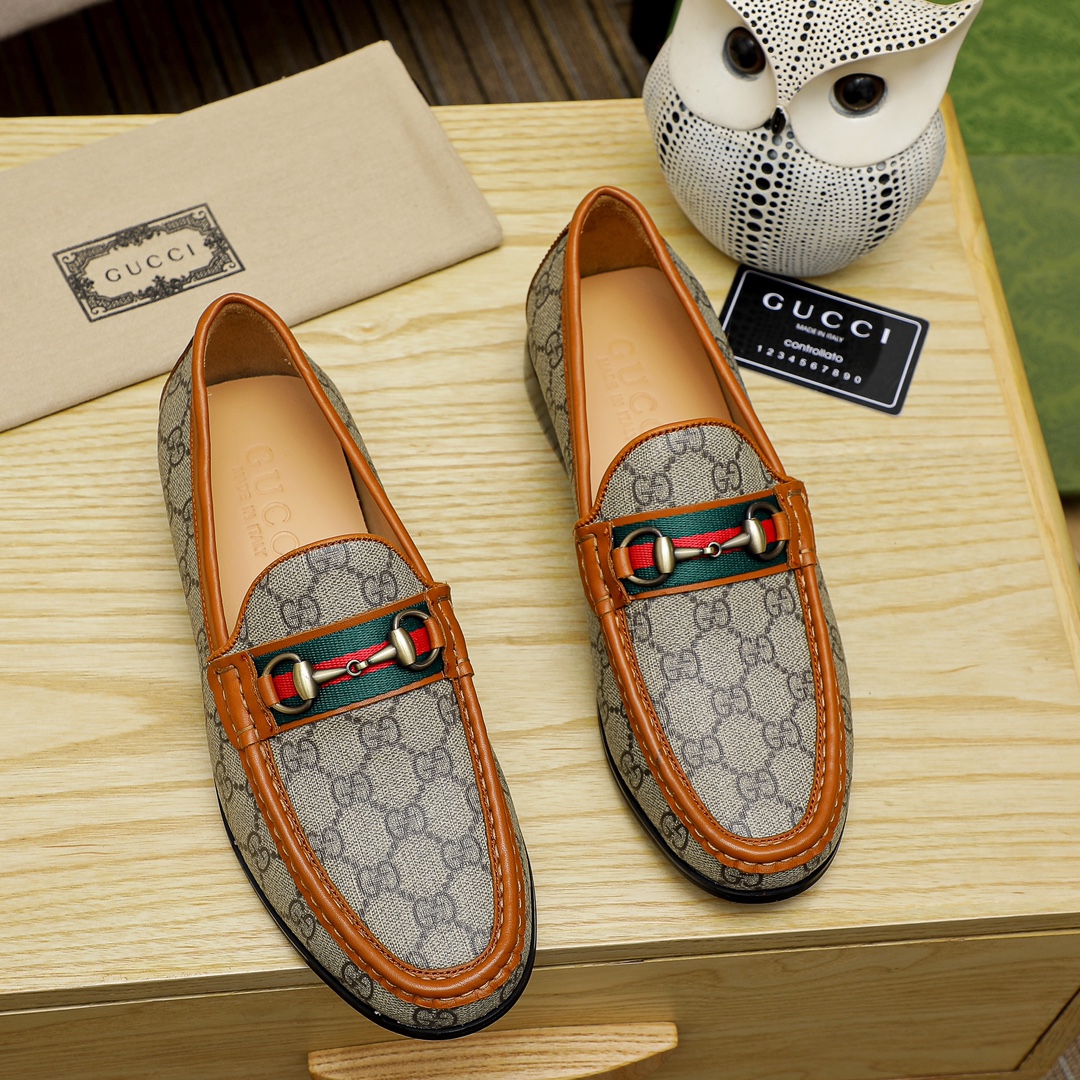 [TOP] GUCCI Men's Cowhide Shoes - 3 Colors