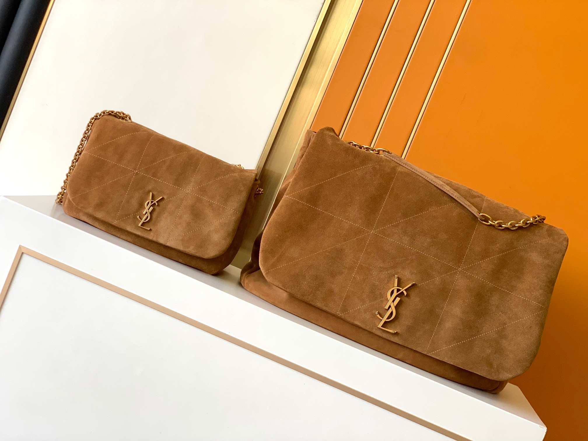 [TOP] Yves Saint Laurent YSL JAMIE Bag - Brown & GHW - 2 Size